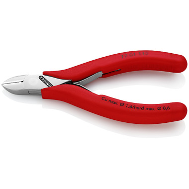 Knipex Alicate de corte diagonal para electrónica recubiertos de plástico 115mm 77 01 115