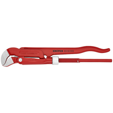 Knipex Llave para tubos en forma de S lacado al polvo, rojo 245mm 83 30 005