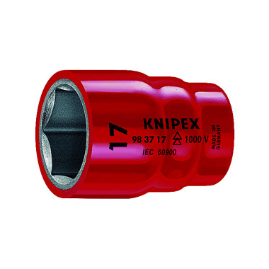 Knipex Vaso hexagonal para tornillos de cabeza hexagonal con cuadradillo interno 3/8" 98 37 12