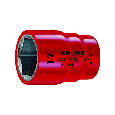 Knipex Vaso hexagonal para tornillos de cabeza hexagonal con cuadradillo interno 1/2" 98 47 13