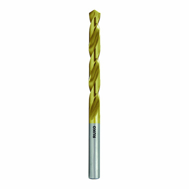 Ruko Broca espiral DIN 338 tipo N en pulgadas HSS-G TiN con split point 250821T