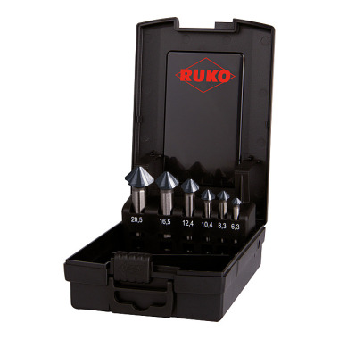 Ruko Juego de avellanadores DIN 335 90 grados ULTIMATECUT 6,3-20,5mm HSSE-Co 5 RUnaTEC 6 piezas. 102790EPRO