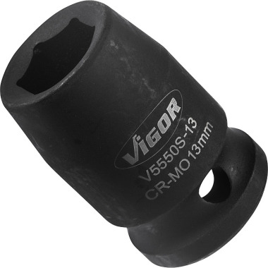 Vigor Vaso para llave de impacto, corto V5550S-13