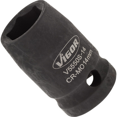 Vigor Vaso para llave de impacto, corto V5550S-14