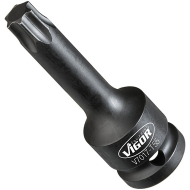 Vigor Punta de destornillador de impacto para perfil interior TORX® V7017-T55