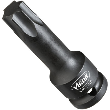 Vigor Punta de destornillador de impacto para perfil interior TORX® V7017-T70