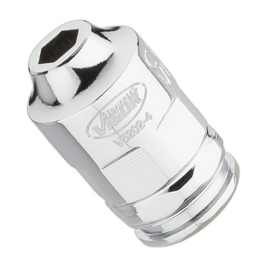 Vigor Inserto para llave de vaso, superplano - hueco cuadrado 6,3 mm (1/4”) - perfil hexagonal exterior - 4 V5202-4