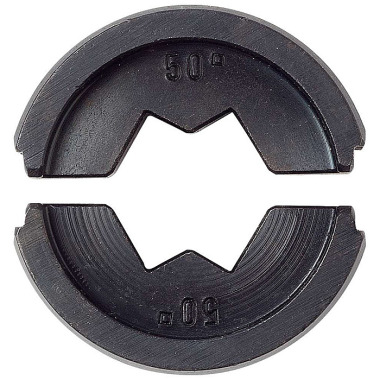 Rennsteig Matriz de engaste en forma de WM para terminales tubulares de cobre estándar, ancho de engaste 6 mm, Cu 6 mm². 634 301 3