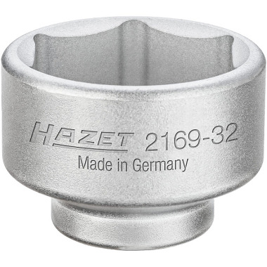 HAZET Llave para filtro de aceite - hueco cuadrado 10 mm (3/8”) - perfil hexagonal exterior 2169-32