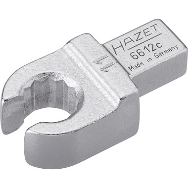 HAZET Insertar llave de estrella (abierta) - Insertar cuadrado 9 x 12 mm - Perfil exterior de doble hexágono - 11 mm 6612C-11