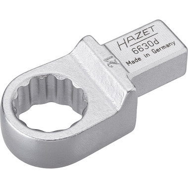 HAZET Llave de estrella - inserto cuadrado 14 x 18 mm - perfil de tracción exterior de doble hexágono - 21 mm 6630D-21