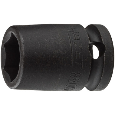 HAZET Impacto, vaso para destornillador mecánico (hexágono) - cuadrado 10 mm (3/8 pulgadas) - perfil de tracción hexagonal externo - 12 mm 880S-12