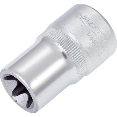 HAZET Inserto para llave de vaso TORX® - cuadrado 12,5 mm (1/2 pulgada) - perfil TORX® externo - E16 900-E16