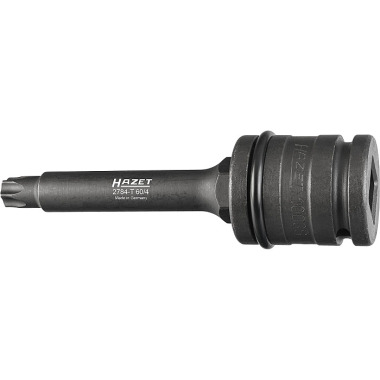 HAZET Juego de vasos para destornillador de disco de freno - cuadrado hueco 20 mm (3/4”) - perfil interno TORX® - T60 mm - número de herramientas: 4 2784-T60/4