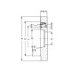 RÖHM Brida cónica corta, Ø exterior 125, cono corto 3, ISO 702-2 319673