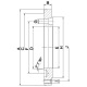 RÖHM Brida cónica corta, Ø exterior 125, cono corto 3, ISO 702-1 176804