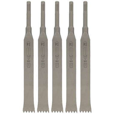 Heller Tools Fugenmeißel, SDS-plus, 5 Stück á 6 x 250 mm 23373