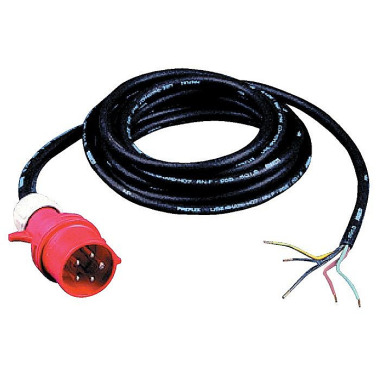 Jaeger Anschlussleitung H07RN-F 5x1,5mm² 5m m.CEE Stecker schwarz f.Innen/Außen JÄGER DIREKT 334.905