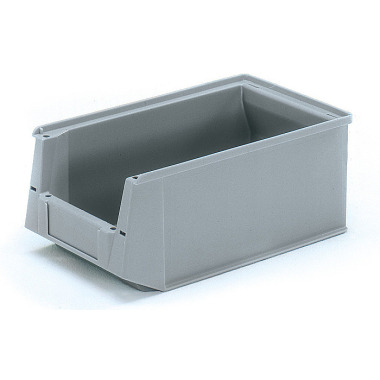 fetra Caja de almacenamiento con frente abierto 350/300 x 210 x 145 mm gris 1783