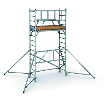 Zarges PaxTower S-PLUS 1T - Andamio plegable, altura de trabajo 4,55 m 53523