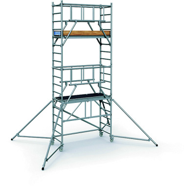 Zarges PaxTower S-PLUS 1T - Andamio plegable, altura de trabajo 5,55 m 53524