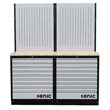 Sonic Unidad de pared MSS 1690mm con encimera de madera 4731403