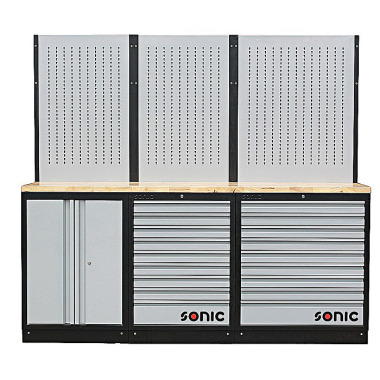 Sonic Unidad de pared MSS 2193mm con encimera de madera 4731503