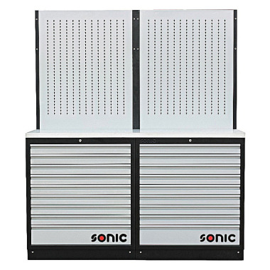 Sonic Unidad de pared MSS 1690mm con encimera de acero inoxidable 4731703