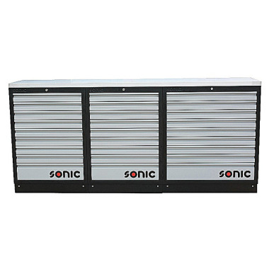 Sonic MSS 2193mm unidad de pared con encimera de acero inoxidable 4731808