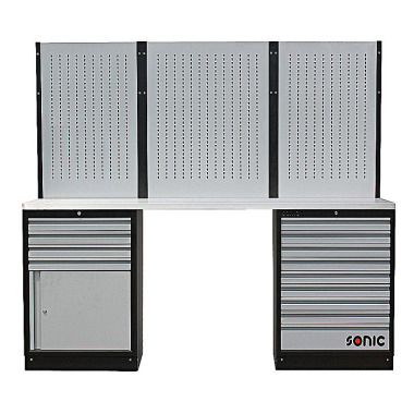 Sonic MSS 2193mm unidad de pared con encimera de acero inoxidable 4731811