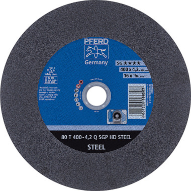 PFERD Disco de corte HEAVY DUTY 80 T 400-4.2 Q SGP HD STEEL/40.0 66324040