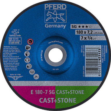 PFERD Disco abrasivo E 180-7 SG CAST+STONE 62917625