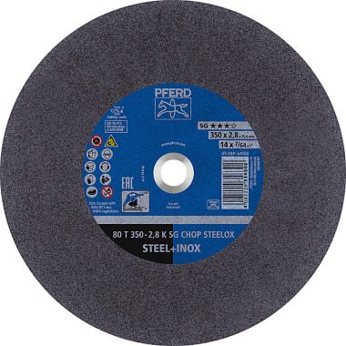 PFERD Disco de corte CHOPSAW 80 T 350-2,8 K SG CHOP STEELOX/25,4 66323572