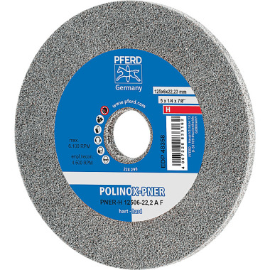 PFERD Muela abrasiva compacta POLINOX PNER-H 12506-22.2 AF 44691052