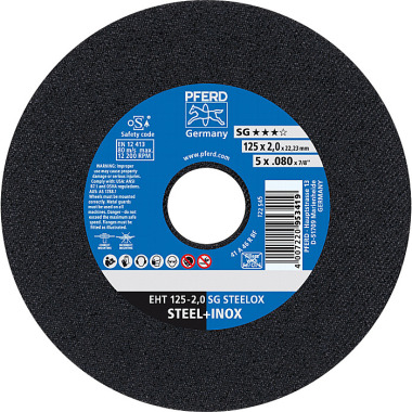 PFERD Disco de corte EHT 125-2.0 SG STEELOX 61320120