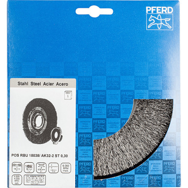 PFERD Cepillo redondo, desenredado POS RBU 18038/AK32-2 ST 0,30 43701245