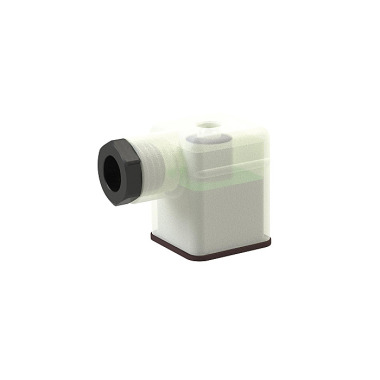 Riegler Conector hembra para aparatos, diseño A, 200-240 V, AC/DC, LED, M16 hembra 129205