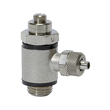 Riegler Válvula antirretorno del acelerador, conector rápido del aire de escape G1/8, ranura 6/4 106928