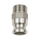 Riegler Conector rápido Kamlok con AG, tipo F, aluminio, R 4 108065