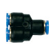 Riegler Conector en Y »Blue Series«, para manguera con diámetro exterior de 14 mm 109852