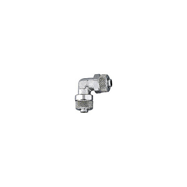 Riegler Conector angular, para manguera de 5/3 mm, SW 8, latón niquelado 110579