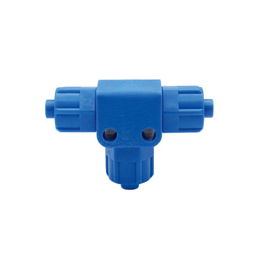 Riegler Conector en T rígido para manguera de 8/6 mm, POM 110745