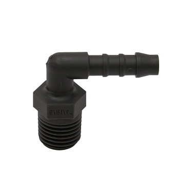 Riegler Racor en codo, R 3/8 a., para manguera LW 12 mm, PA 6 110980