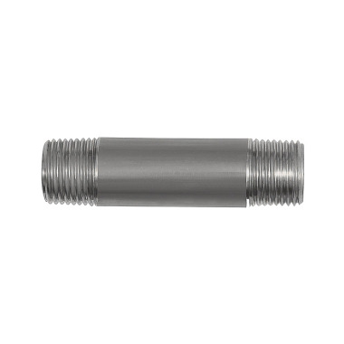 Riegler Racor doble para tubo, R 1/4, longitud 150 mm, acero inoxidable 1.4571 111561