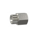 Riegler Racor reductor, largo, M5 a., M5 i., SW 10, acero inoxidable 1.4571 111632