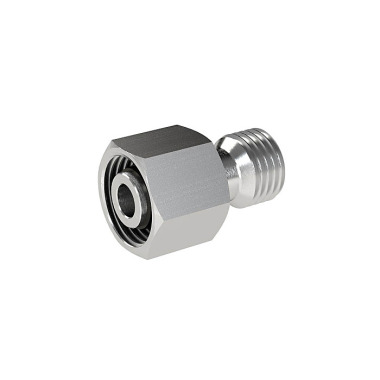 Riegler Reductor, tubo exterior Ø espiga 8 mm, casquillos 6 mm, ES 1.4571 112475