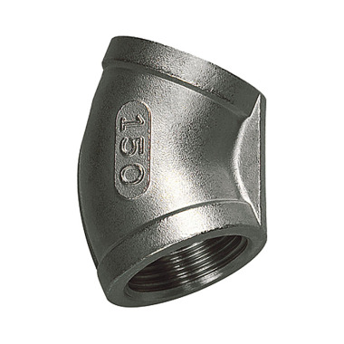 Riegler Codo 45°, hembra/hembra, Rp 3/4, acero inoxidable 1.4408 112676