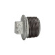 Riegler Tapón 290, AG, R 1/4, fundición maleable negra, galvanizado en caliente 113131