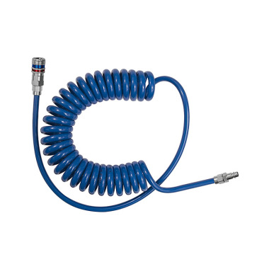 Riegler Juego de acoplamiento de seguridad para tubo flexible espiral, PUR, ø de tubo 12x8, 6,0 m 113493