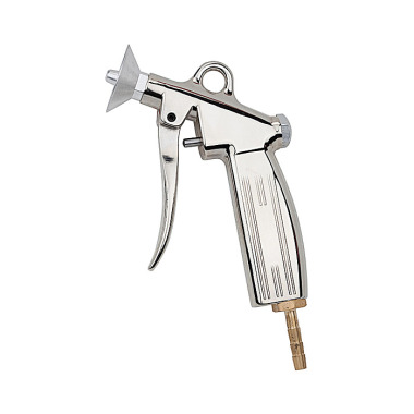 Riegler Pistola de soplado, pantalla protectora, fundición inyectada de aluminio niquelado, boquilla LW 6 114328